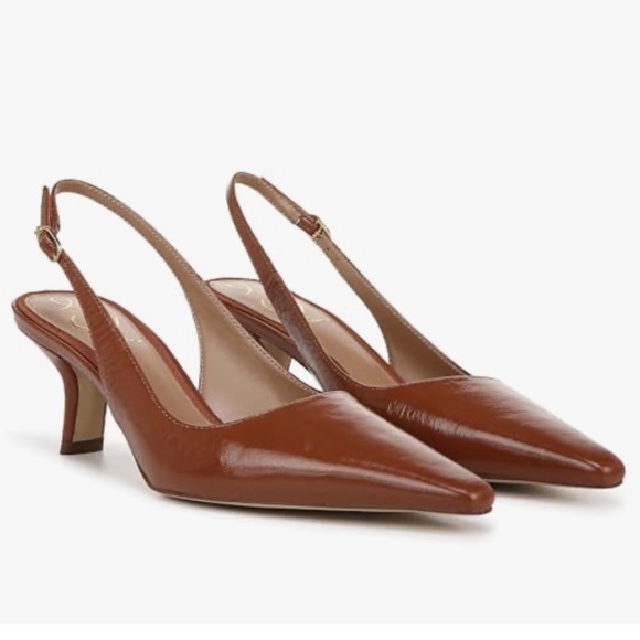 Sam Edelman Brown Sling Back Heels in 8.5 - Picture 1 of 11